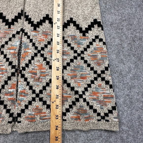 Linda Anderson Long Cardigan Womens S Desert Horizon Shawl Type Beige Southwest - Picture 8 of 9